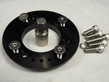 49412-49414  Waterman Quick Change , V Band Adapter, Pump, 3 or4 Bolt W SHORT 3/8" EXT.